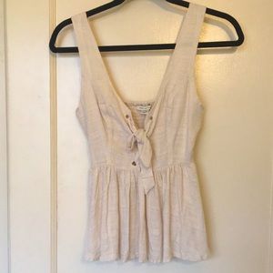 AE EUC Corset-like BABYDOLL Textured Top